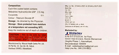 Aladrine 2.5mg Tablet 10